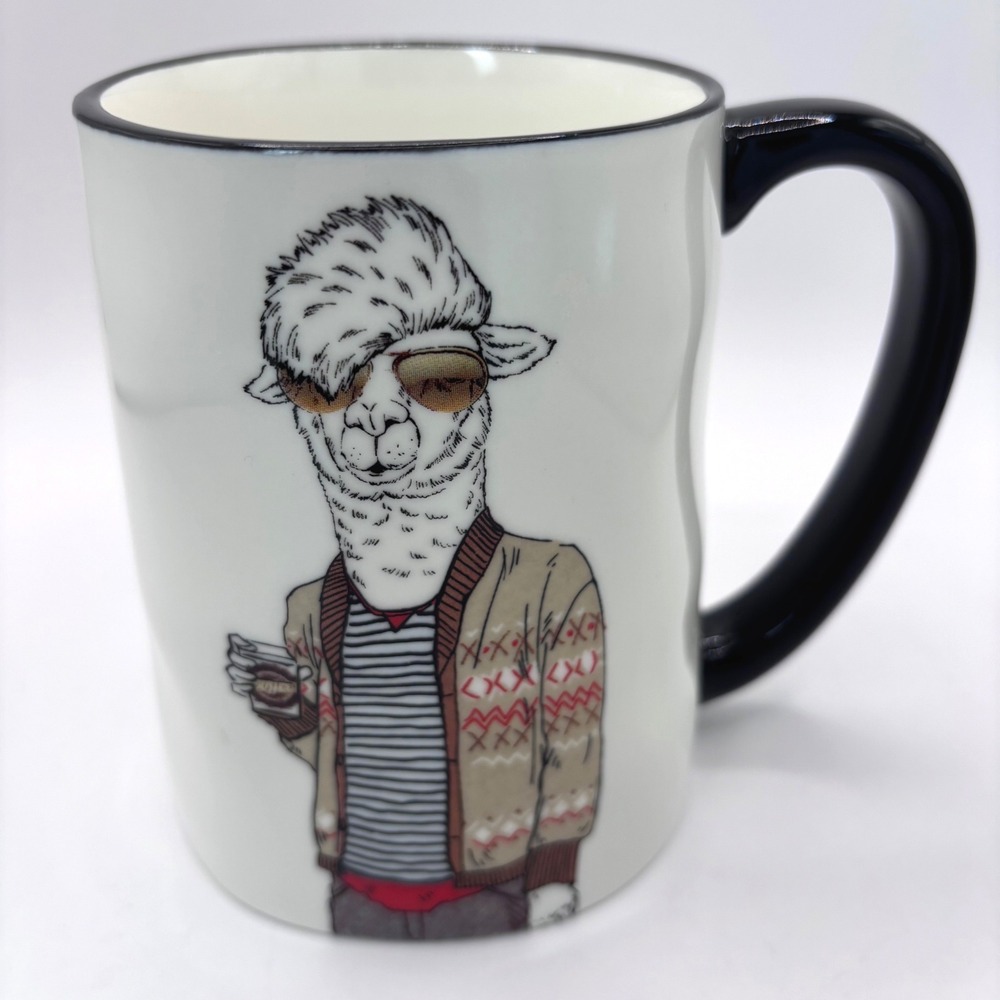 Signature Hipster Animal Mug Cool Llama Drinking Sunglasses 17.5 oz